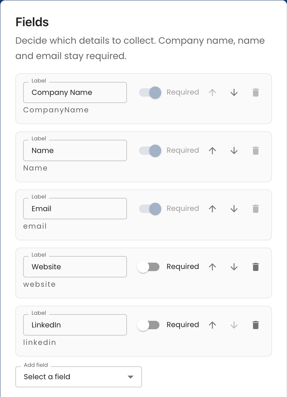 Route every response into the right workflow.
